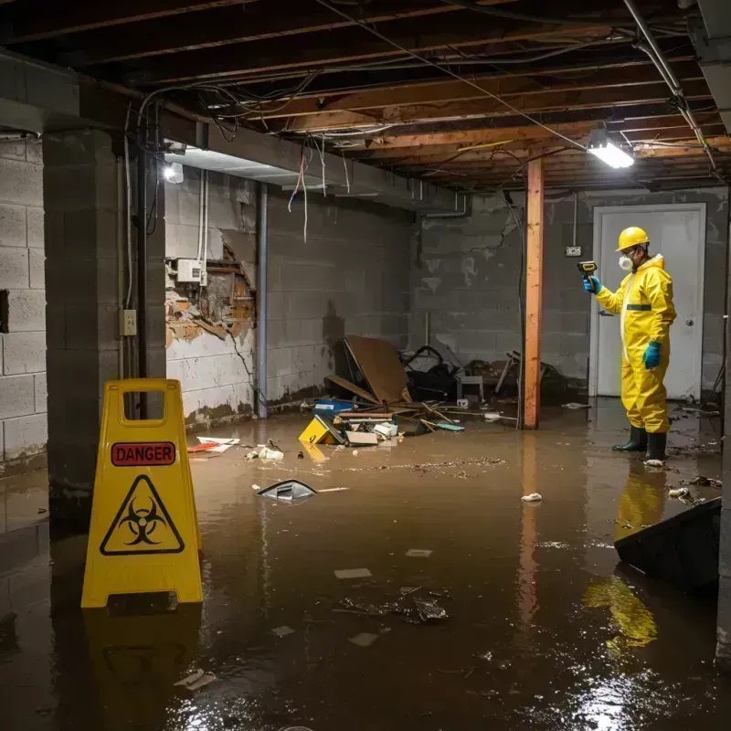 Flooded Basement Electrical Hazard in Rouses Point, NY Property